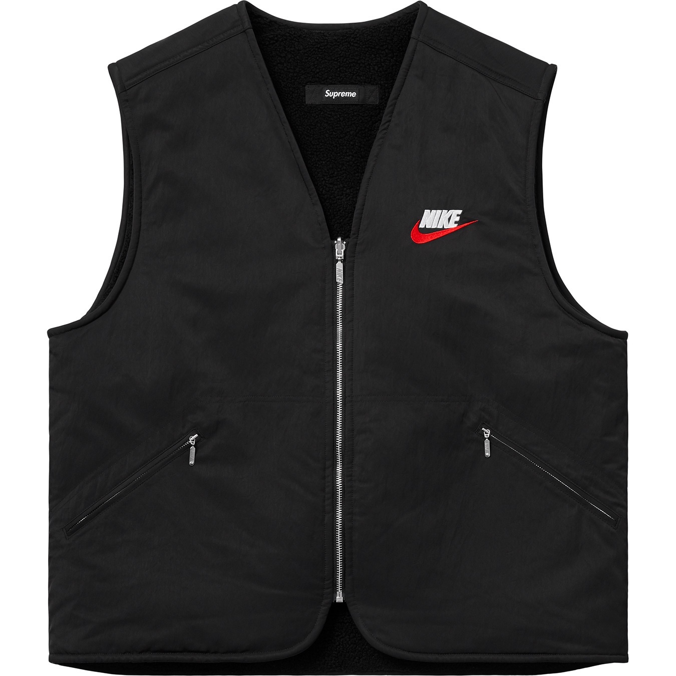 Supreme®/Nike® Reversible Nylon Sherpa Vest view 3
